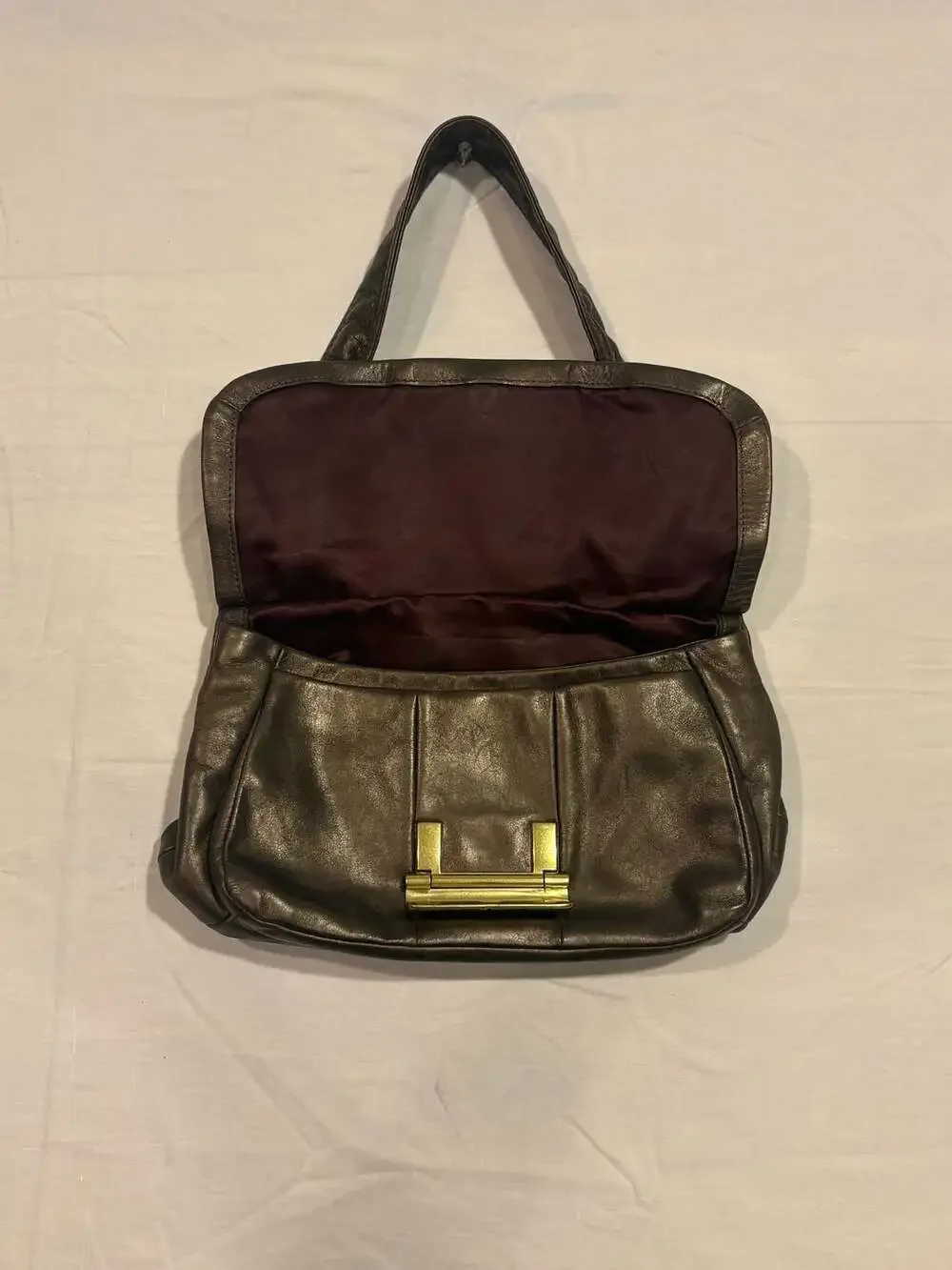 Coach Kristin Bronze Metallic Leather Hobo Bag 18809